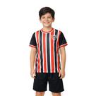 Camisa São Paulo Classmate Infantil Preto e Vermelho -