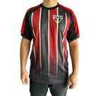 Camisa São Paulo Layer Masculina Preto e Vermelho -