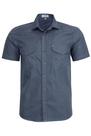 Camisa Sarja Leve Amil Estilo Militar Manga Curta 2 Bolsos Comfort 1901