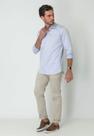 Camisa Slim Delucca Azul