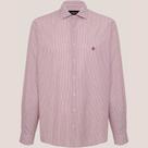 Camisa Slim Dudalina Micro Vichy Ve26 Vermelho Masculino
