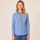 Camisa Slim Dudalina Tech Lisa Ve26 Azul Feminino
