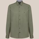 Camisa Slim Dudalina Trico Lisa Ve26 Verde Masculino
