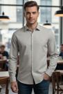 Camisa slim fit hangar 33 fio egípcio -