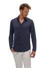 Camisa Slim Fit Hangar 33 Malha Tech Skin Azul