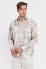 Camisa slim folhagem