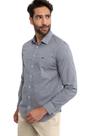 Camisa Slim Hangar 33 Strech Azul Marinho