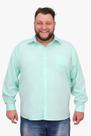 Camisa Social adulto Manga Longa Masculina Com Bolso