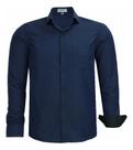 Camisa Social Amil C/bolso Tecido Magnetado Não Amassa 1853