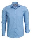 Camisa Social Amil Comfort Manga Longa Tecido Liso Algodão Elastano 1890