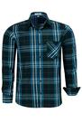 Camisa Social Amil Manga Longa Com Bolso Xadrez Fio Tinto 100% Algodão 1925