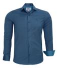 Camisa Social Amil Manga Longa Tecido Misto Elastano Passa Fácil 1872