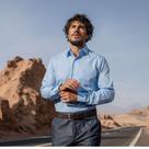 Camisa Social Amil Masculina Comfort Manga Longa Em Algodão Lançamento 1870