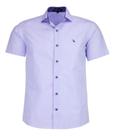 Camisa Social Amil Masculina Manga Curta Tecido Misto 1741
