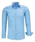Camisa Social Amil Masculina Slim Manga Longa Algodão 1796