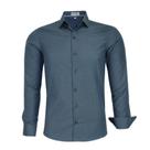 Camisa Social Amil Masculina Slim Manga Longa Estampada Sem Bolso 1828