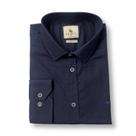 Camisa Social Azul Marinho 100% Algodão