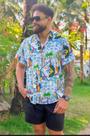 Camisa Social Botão Divertida Unissex Meu Brasil