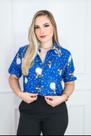 Camisa Social Botão Divertida Unissex Pequeno Príncipe