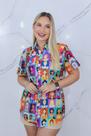 Camisa Social Botão Divertida Unissex Princesas Disney