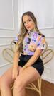 Camisa Social Botão Divertida Unissex Princesas Vilãs Camisa Social Botão Divertida Unissex Princesas Vilãs