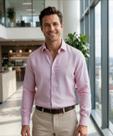 Camisa Social de Linho Slim Fit Premium Arrow _Rosa