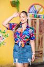 Camisa Social Divertida Unissex Bandeirinha de São João
