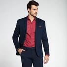 Camisa Social Docthos M/L Tricoline Azul 839808