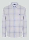 Camisa Social Dudalina Masculina Slim Fit Azul Claro