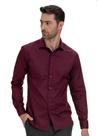 Camisa Social Executive Fio 60 Cetim Slim Fit Arrow - Vinho