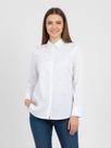 Camisa Social Feminina Branca com Strass Manga Longa, Gola Clássica e Botões Frontais Camisa Social Feminina Branca com Strass Manga Longa, Gola Clássica e Botões Frontais