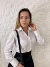 Camisa social feminina manga longa slim básica branca Camisa social feminina manga longa slim básica branca