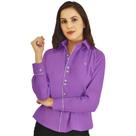 Camisa Social Feminina Manga Longa Slim Roxinha PP Camisa Social Feminina Manga Longa Slim Roxinha PP