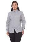 Camisa Social Feminina Premium Tipo Linho Manga Longa Smoke
