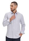 Camisa Social Fine Cotton Fio 50 Slim Fit Arrow - Cinza Claro