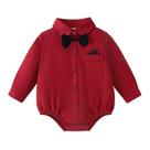 Camisa social formal para bebês e meninos Romper SOBOWO 0-24M