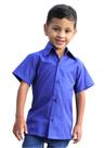 Camisa social infantil manga curta para meninos do 1 ao 16