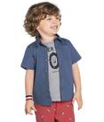 Camisa Social Infantil Nº 4 Ao 10 Excelente Qualidade