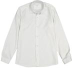 Camisa Social Infantil Ogochi Menino Bege Claro Manga Longa Off White Palha Camisa Social Infantil Ogochi Menino Bege Claro Manga Longa Off White Palha