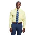 Camisa social IZOD Regular Fit, manga comprida, sem rugas, amarela