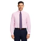 Camisa social IZOD Regular Fit, manga comprida, sem rugas, lilás, masculina