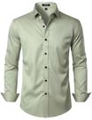 Camisa social JEMITOP Wrinkle Free Stretch Slim Fit verde menta