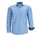 Camisa Social LBL Masculina Clássica Manga Longa Fácil Passar Com Bolso 3023
