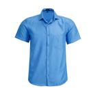 Camisa Social LBL Masculina Manga Curta Comfort Com Bolso Uniforme Dia a Dia 3041