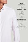 Camisa Social Lisa Algodão Pima Slim Fit - Branco
