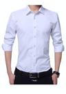 Camisa Social Lisa Manga Longa Slim Diversas Cores e Tamanhos