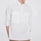 Camisa Social Maga Longa Branca