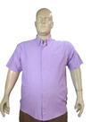 Camisa Social Manga curta plus size 3096 com bolso