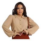 Camisa Social Manga Longa Bufante Duna Premium Alfaiataria