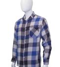 Camisa Social Manga Longa Para Serviço Trabalho Xadrez Fit